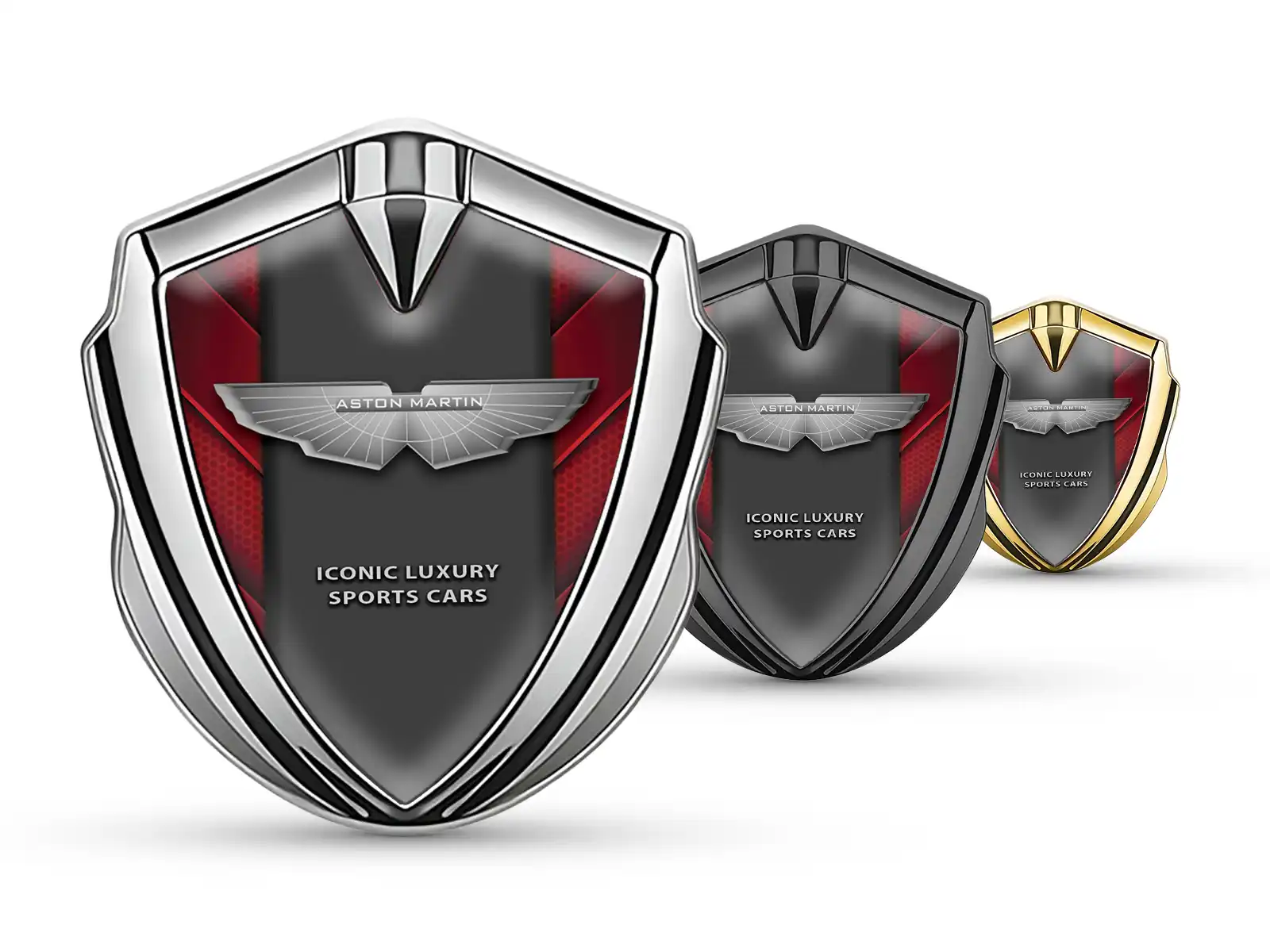Aston Martin Metal Emblem Badge Tuning Style Shiny